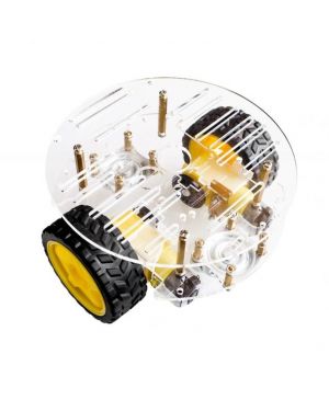 Smart Car Chassis 2WD Robot Tracing Strong Magnetic Motor