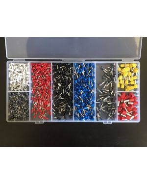 1200pcs Assorted Electrical Wire Connector Terminal Crimp